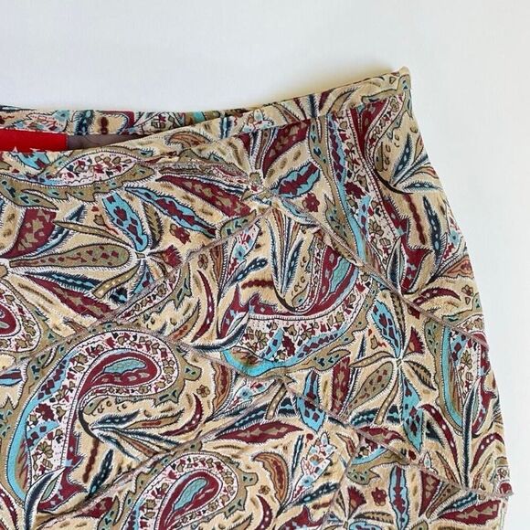 Y2K paisley silk midi skirt - Picture 3 of 8
